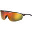Under Armour Gametime Sunglasses with Matte Transparent Grey Frame and Baseball Tuned Orange Mirror Lens, Medium, UA0003GS KB7-50