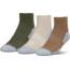 Under Armour Heatgear Tech Socks, Pack of 3, Coyote Brown / Assorted, 10-13 Large, U326-CBR/AST-LG