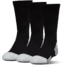 Under Armour Heatgear Tech Socks, Pack of 3, Black, 6-7.5 Youth Medium, U327-BLK-YM