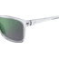 Under Armour Hustle JR Sunglasses with Crystal Clear Frame and Green Mirror Lens, Medium, UA7002S 900-Z9
