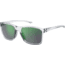 Under Armour Hustle JR Sunglasses with Crystal Clear Frame and Green Mirror Lens, Medium, UA7002S 900-Z9