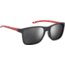 Under Armour Hustle JR Sunglasses with Transparent Jet Grey Frame and Red Temple Tips with Silver Mirror Lens, Medium, UA7002S 268-T4