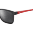 Under Armour Hustle JR Sunglasses with Transparent Jet Grey Frame and Red Temple Tips with Silver Mirror Lens, Medium, UA7002S 268-T4