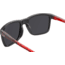 Under Armour Hustle JR Sunglasses with Transparent Jet Grey Frame and Red Temple Tips with Silver Mirror Lens, Medium, UA7002S 268-T4
