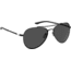 Under Armour Instinct Pilot Shape Sunglasses with Matte Black Frame and Grey Lens, Medium, UA0007GS 003-59IR