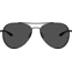 Under Armour Instinct Pilot Shape Sunglasses with Matte Black Frame and Grey Lens, Medium, UA0007GS 003-59IR
