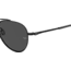 Under Armour Instinct Pilot Shape Sunglasses with Matte Black Frame and Grey Lens, Medium, UA0007GS 003-59IR