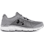 Under Armour Micro G Assert 7 Road Running Shoe, Steel/White/Black, 10 US 3020673-100-10