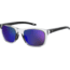 Under Armour Raid Sunglasses with Crystal-Black Temples Frame and Blue Mirror Lens, Medium, UA0013GS 900-Z0
