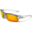 Under Armour Youth Nitro L Sunglasses, Clear Frame,Gray/Orange Multiflection Lens U8600048-141441