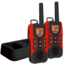Uniden 30-Mile GMRS/FRS Radio - 2 Radios, Micro USB, Charge Cradle, headset jack, Red/Black GMR3055-2CK