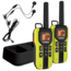 Uniden 40-Mile GMRS/FRS Radio - 2 Radios, Micro USB, Charge Cradle, Splashproof, Headset, Lime Green/Black GMR4060-2CKHS
