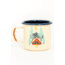 United By Blue Tent Dreams Enamel Steel Mug, Tan, 12 OZ, 707-043-00713