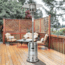 Upland Mushroom 46,000 BTU Outdoor Patio Heater, Stainless Steel, Medium, UJN-SN02-SS