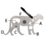 UST Mountain Lion Tool A Long Multi-Tool, Titanium 20-12230