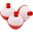 Vanguard Red/White Fishing Floats, 1in, 3-Pack, VF4
