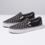 Vans Classic Checkerboard Slip-On Shoes, 7 US M/8.5 US W, Black/Pewter Checkerboard, VN000EYEBPJ-7 US/8.5 US
