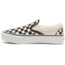 Vans Classic Slip-On Platform, Black and White Checkerboard, 5, VN00018EBWW-BWW-5