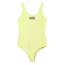 Vans Quantum Bodysuit Tops - Womens, Lemon Tonic Checkerboard, Small, VN0A4DRKVD7-LTC-S