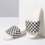 Vans Slide-On - Womens, Checkerboard White/Black, 12, VN0004LG27K-27K-5