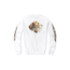 Vast Floral Arrangement Crewneck Mens Sweatshirt, White-Multi, Large, B3318-L