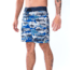 Vast Shark Camo Print Men's Boardshort, Navy, B631-123