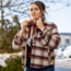 Vertx Lena Long Sleeve Shirt Jacket - Womens, Burnt Cherry Plaid, Large, F1 VTX7039 BRCP LARGE N/A