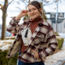 Vertx Lena Long Sleeve Shirt Jacket - Womens, Burnt Cherry Plaid, Small, F1 VTX7039 BRCP SMALL N/A