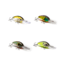 Vexan 4-Pack Verns Stoneroller 10 Crankbait Lures, Kit 2, Clear/Yellow/Green/Black, 10 ft, Variety #2 VS 4-PK 10