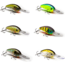 Vexan 6-Pack Vern's Stoneroller 10 Crankbait Lures, Kit 2, Yellow/Blue/Gold/Green/Gray/Clear, 10 ft, Variety #2 VS 6-PK 10'