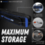 Vexan Ice Fishing Rod &amp; Tackle Bag 36 in Soft Case, Blue, Vexan ICE 36 - Bag