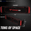 Vexan Ice Fishing Rod &amp; Tackle Bag 36 in Soft Case, Red, 3R-8D1J-W7F3