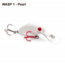 Vexan Rattlin Wasp Trolling /Cast Crankbait No4, Pearl, 1/16 oz, RW4-1