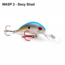 Vexan Rattlin Wasp Trolling /Cast Crankbait No5, Sexy Shad, 1/4 oz, RW5-2
