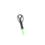 Vexan StrikeBack Rod, Casting, Medium, 7 ft 4 in, Black/Green, SB-74M-C