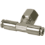 VIAIR 1/4in NPT F 1/8in to 1/8in Swivel T-Fitting, 2 pcs, 11830