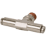VIAIR 1/8in NPT M 1/4in to 1/4in Swivel T-Fitting, 2 pcs, 11414