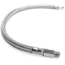 VIAIR 20in S.S. Braided Leader Hose w/ Check Valve, 1/8inM to 1/4inM, NPT, Swivel, 92807