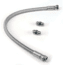 VIAIR 20in Stainless Steel Braided PTFE Leader Hose w/ Check Valve, 1/4in, Swivel, 92789