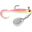 VMC Curl Tail Spin Jig, Pink Chartreuse Glow, 1/8oz, CTSJ18PCGL