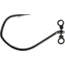 VMC Spinshot Drop Shot Hook, Spark Point Barbarian Bend, Light Wire, Up Eye, Black Nickel, Size 8, 5 Per Pack, 7119SS#8PP