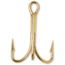 VMC Treble Hook with Cut Point, Forged OShaughnessy, Standard Wire, Gold, Size 18, 25 Per Pack, 9617GO#18C