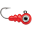 VMC Tungsten Larv Eye Jig, 1/32 oz, #12HK, Glow Red, 2pk, TLEJ132GLRD