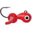 VMC Tungsten Mustache Jig 1/32 oz, Glow Red, TMWJ132GLRD
