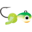 VMC Tungsten Mustache Jig 1/32 oz, Green Orange Glow, TMWJ132GOGL
