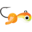 VMC Tungsten Mustache Jig 1/32 oz, Orange Chartreuse Glow, TMWJ132OCGL