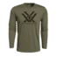 Vortex Men's Solid VTX Logo LS, Military Heather, L 219049-MIH-L