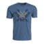 Vortex Men's SS Double Logo Tee, Royal Heather, 2XL 219057-ROH-2XL