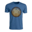 Vortex Men's SS Faded Chest Logo Tee, Royal Heather, L 219060-NAH-L