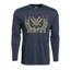 Vortex Mens Mule Deer Antlers LS, Navy Heather, S 219053-NAH-S